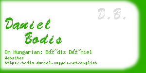 daniel bodis business card